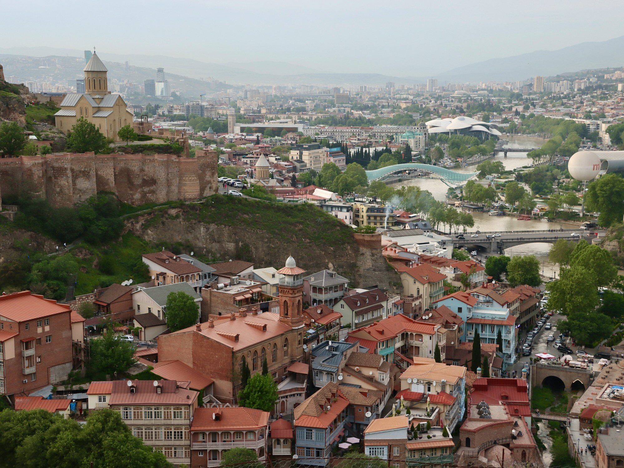 Tbilisi old town view before collecting a rental car for the Georgia road trip