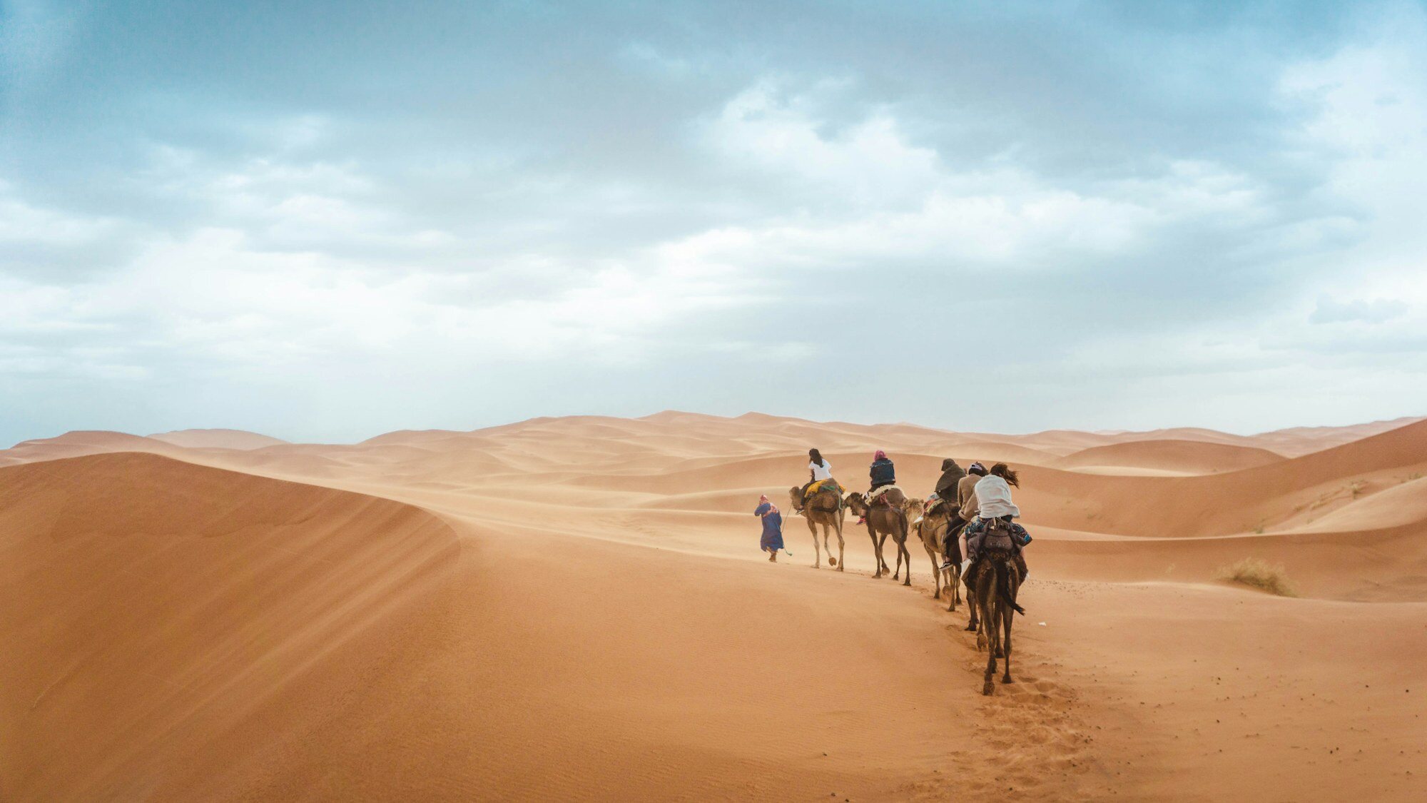 Sanddünen der Sahara in Marokko