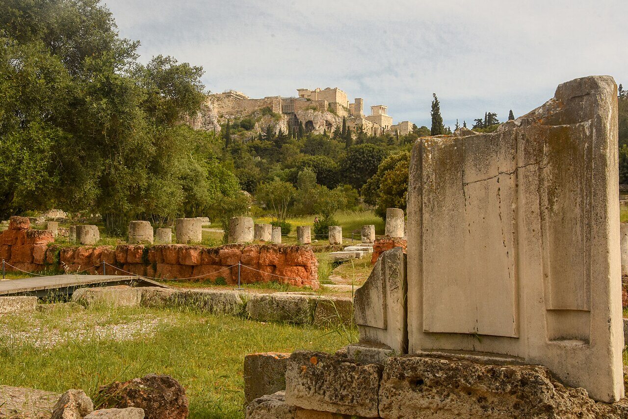 Antike Ruinen der Athener Akropolis